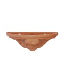 Wall Pocket with Acanthus Leaf in Terracotta